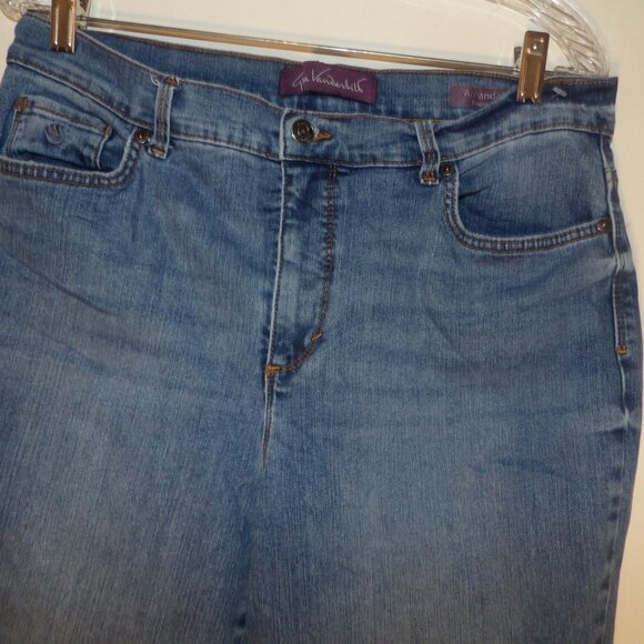 Gloria Vanderbilt Amanda High Rise Boot Cut Mom Jeans Sz 14P - Picture 2 of 6